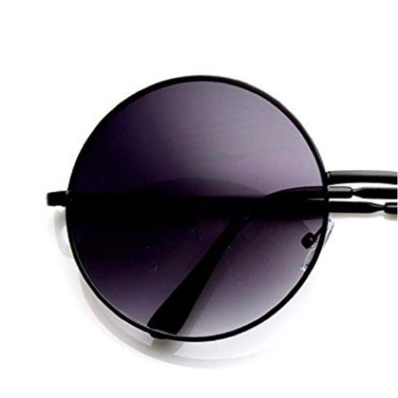 new ☻ Oversize Round Metal Sunnies ☻ Lavender Lens - Picture 5 of 8